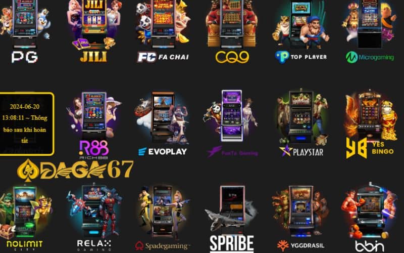 DAGA67 sở hữu nhiều sảnh game hấp dẫn và thu hút