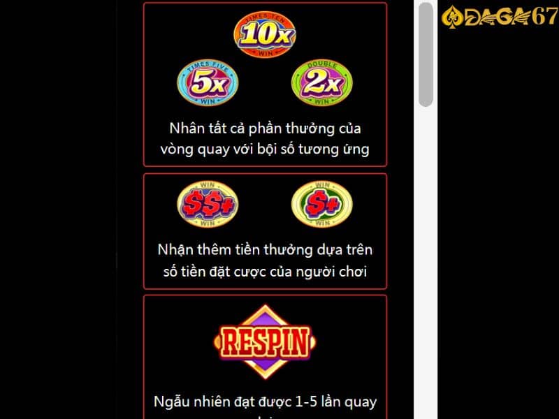 Combo phần thưởng khi trúng nổ hũ điên cuồng 777 Combo phần thưởng khi trúng nổ hũ điên cuồng 777