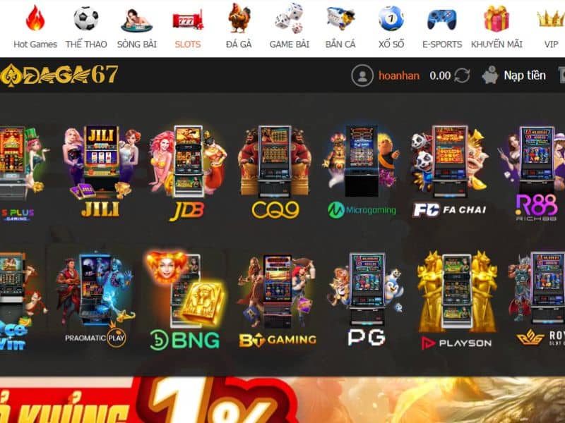 Lựa chọn sảnh game slot Lựa chọn sảnh game slot