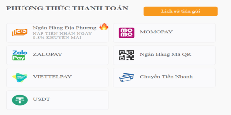 Nạp tiền DAGA67 qua ngân hàng địa phương Nạp tiền DAGA67 qua ngân hàng địa phương