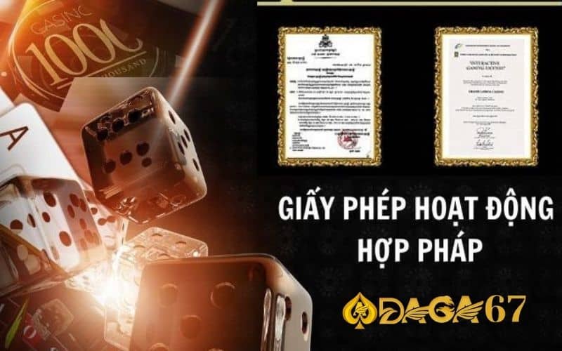 Sở hữu các giấy phép hoạt động cá cược hợp pháp Sở hữu các giấy phép hoạt động cá cược hợp pháp